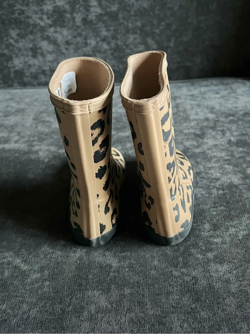 Hunter Kids Tawny Leopard Boots Size 10